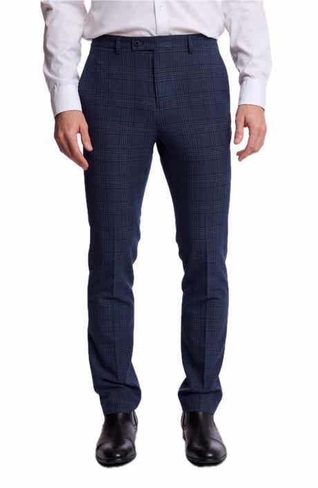 Downing Slim Fit Plaid Stretch Pants