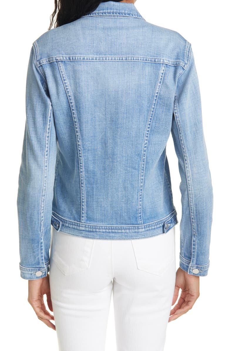 L'AGENCE Celine Denim Jacket, Alternate, color, 