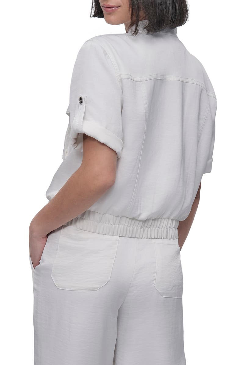 DKNY Rumpled Satin Jacket, Alternate, color, 