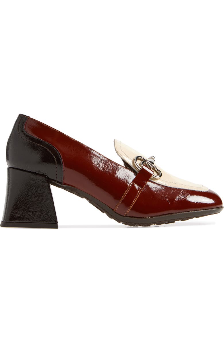 Wonders Moc Toe Bit Loafer Pump, Alternate, color, Brown Cream Combo