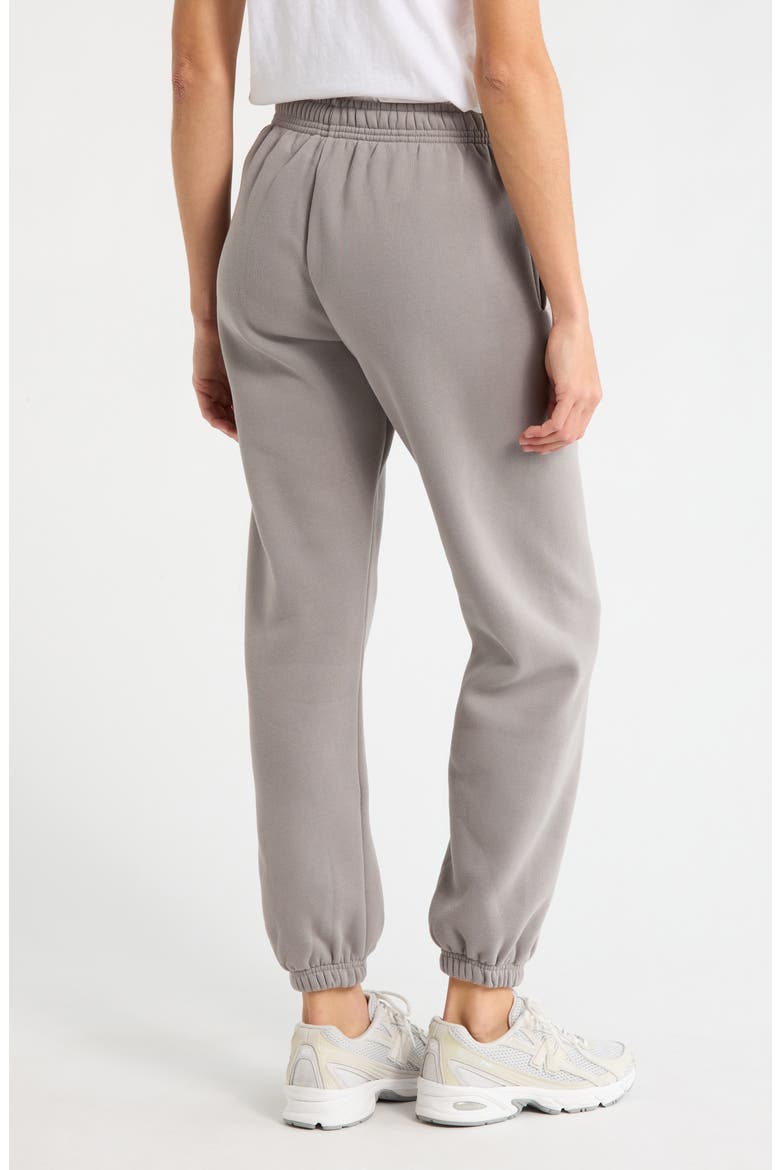 Puffy Logo Sweatpants, Alternate, color, CHARCOAL
