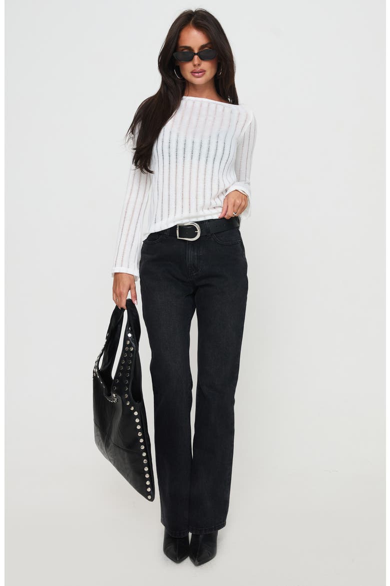 Tuppence Open Stitch Sweater, Alternate, color, WHITE