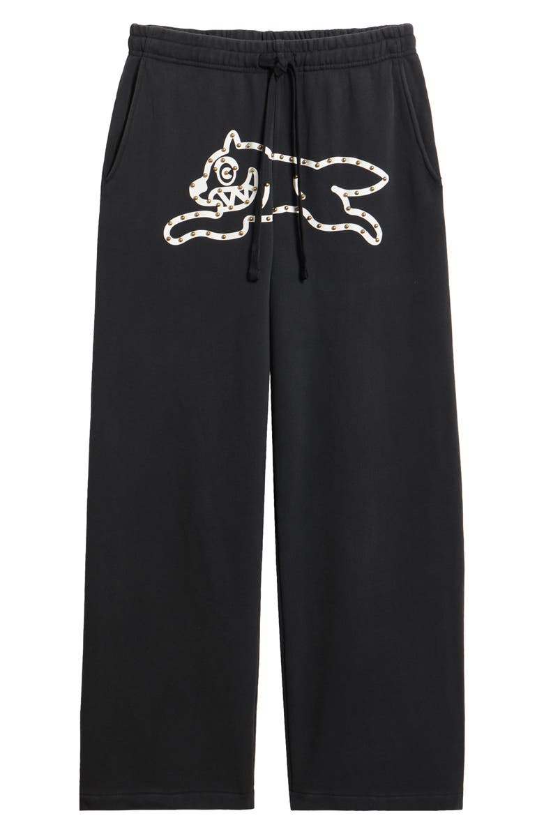 ICECREAM Central Beaded Logo Sweat Pants, Alternate, color, Black