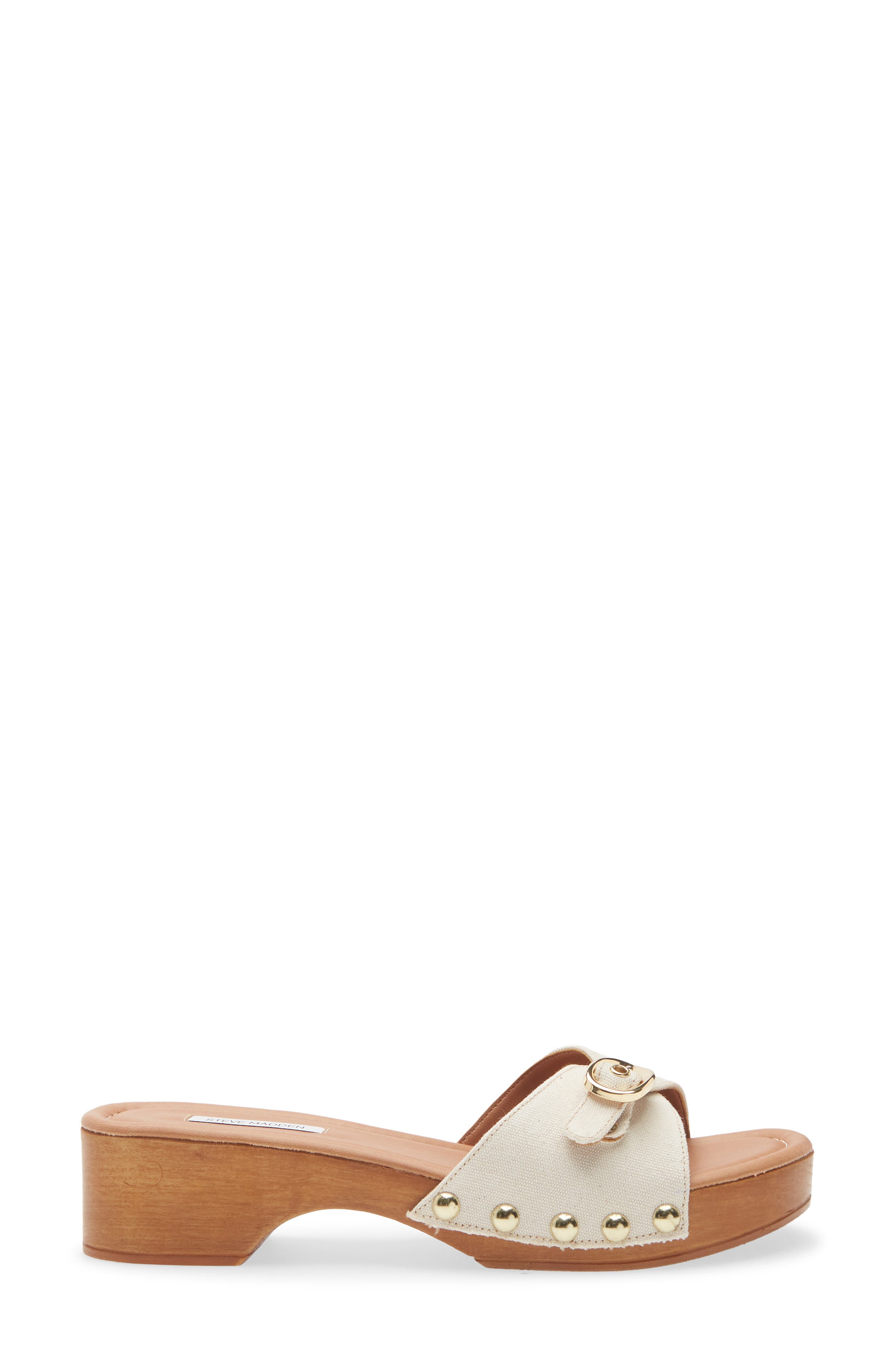 Fredi Platform Slide Sandal, Alternate, color, LINEN