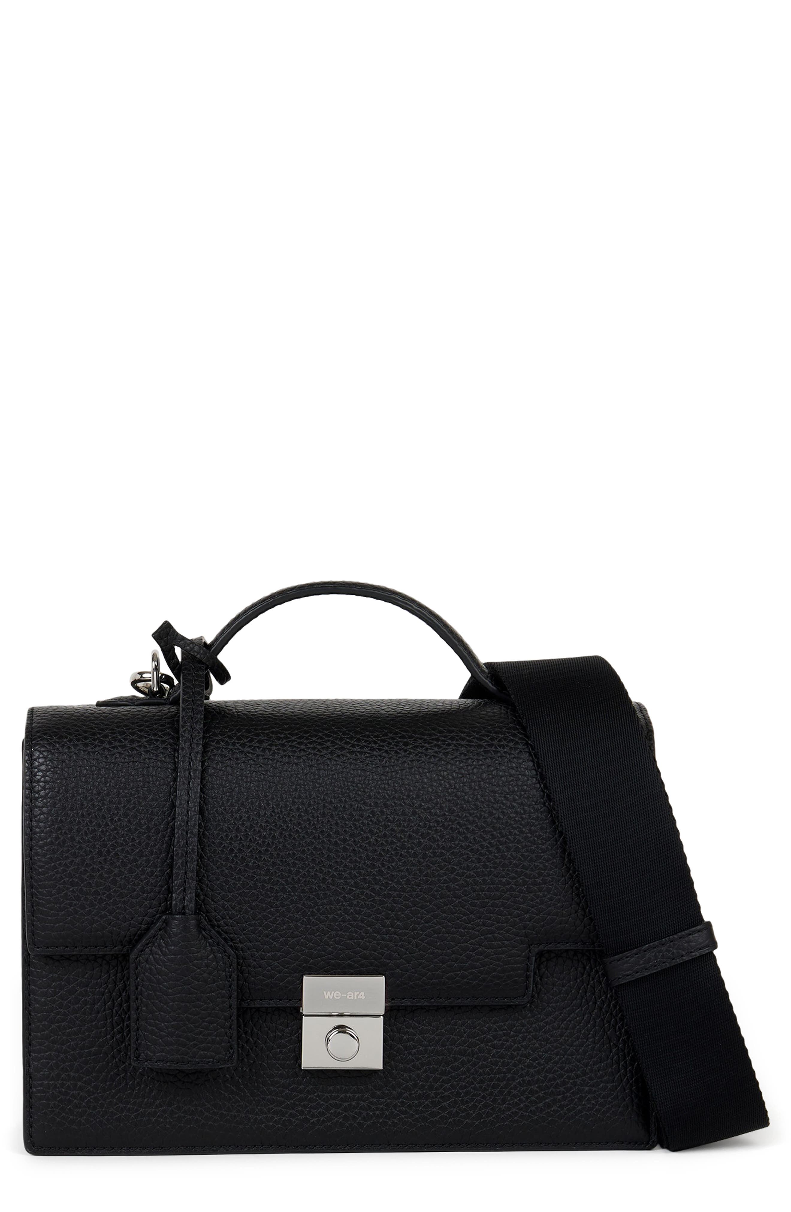 WE-AR4 The Retro Trunk Crossbody Bag, Main, color, Black