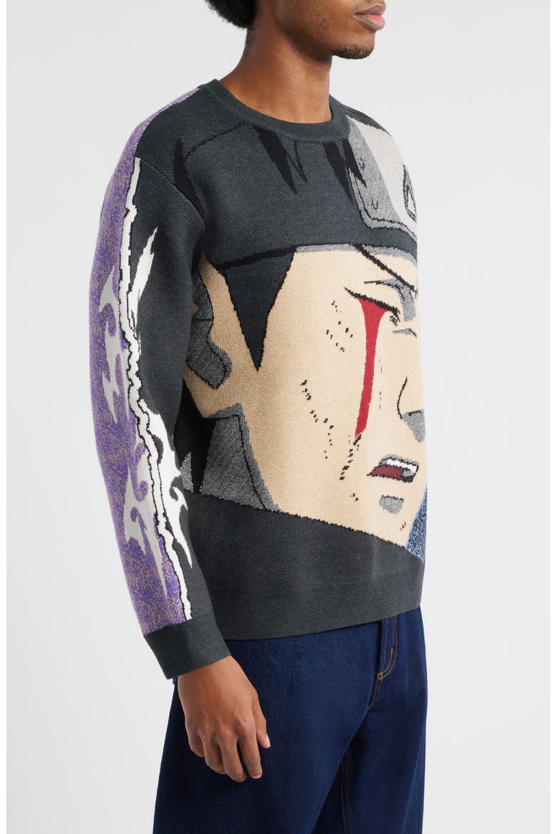 Shisui Eyebleed Graphic Crewneck Sweater, Alternate, color, BLUE MULTI
