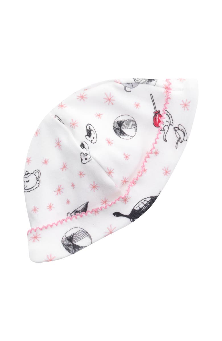 Rachel Riley Eloise Toy Print Footie Gift Set, Alternate, color, Pink