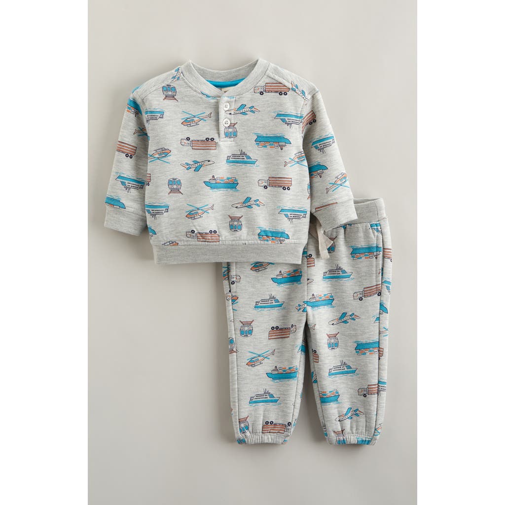 Tucker + Tate Dinosaur Print Henley Sweatshirt & Sweatpants Set In Multi