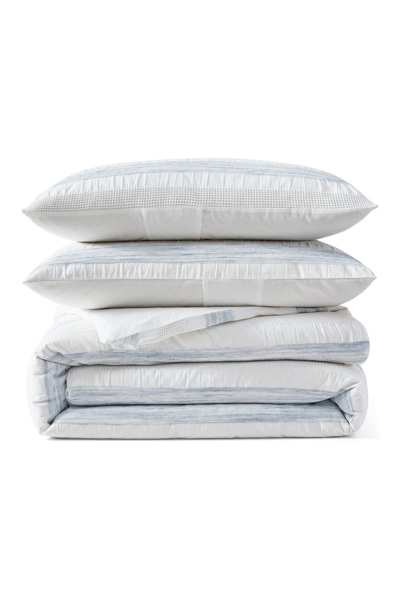 Waffle Stripe Duvet Cover & Sham Set video