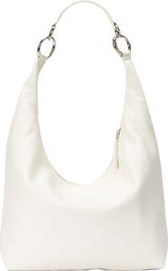 HYER GOODS Leather Convertible Hobo Ring Bag