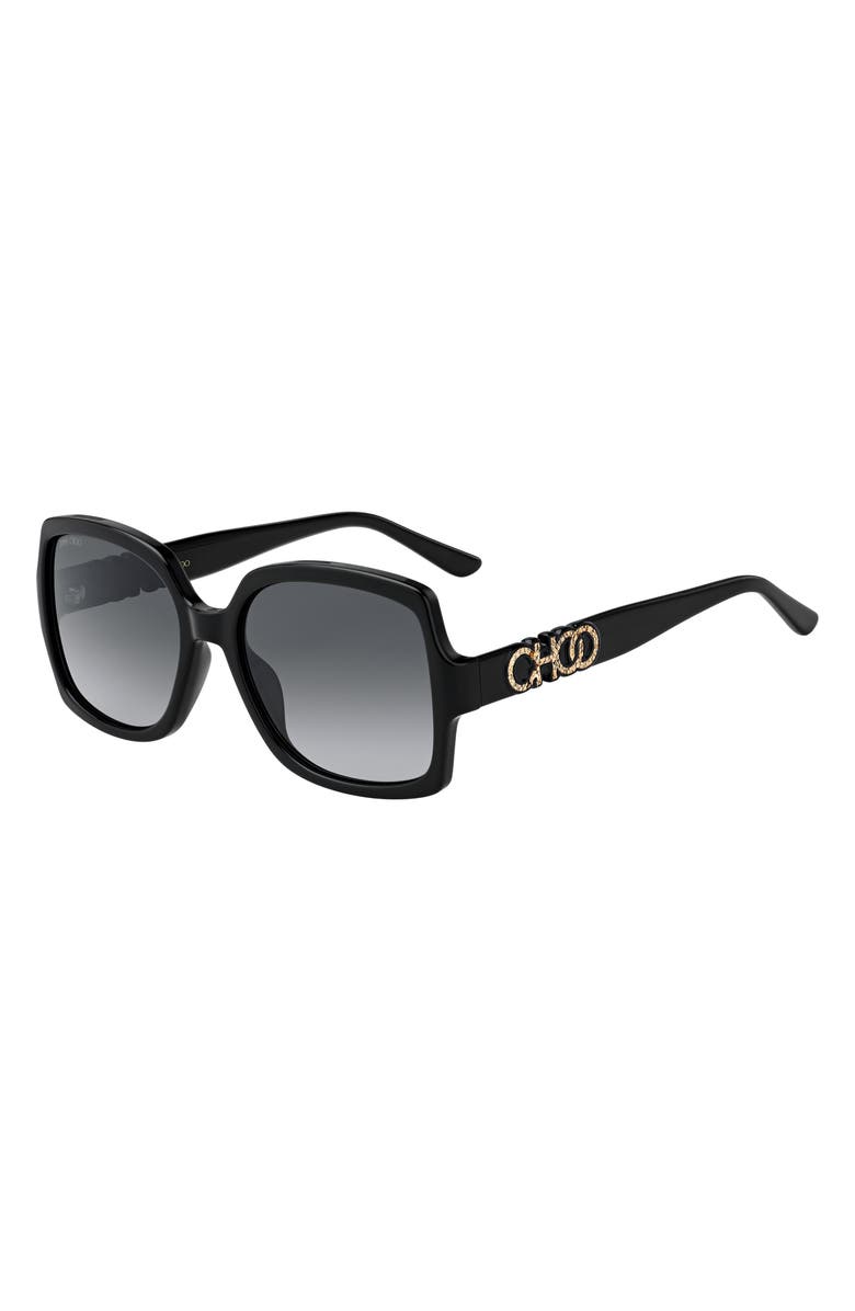 Jimmy Choo Sammi 55mm Square Sunglasses, Alternate, color,
