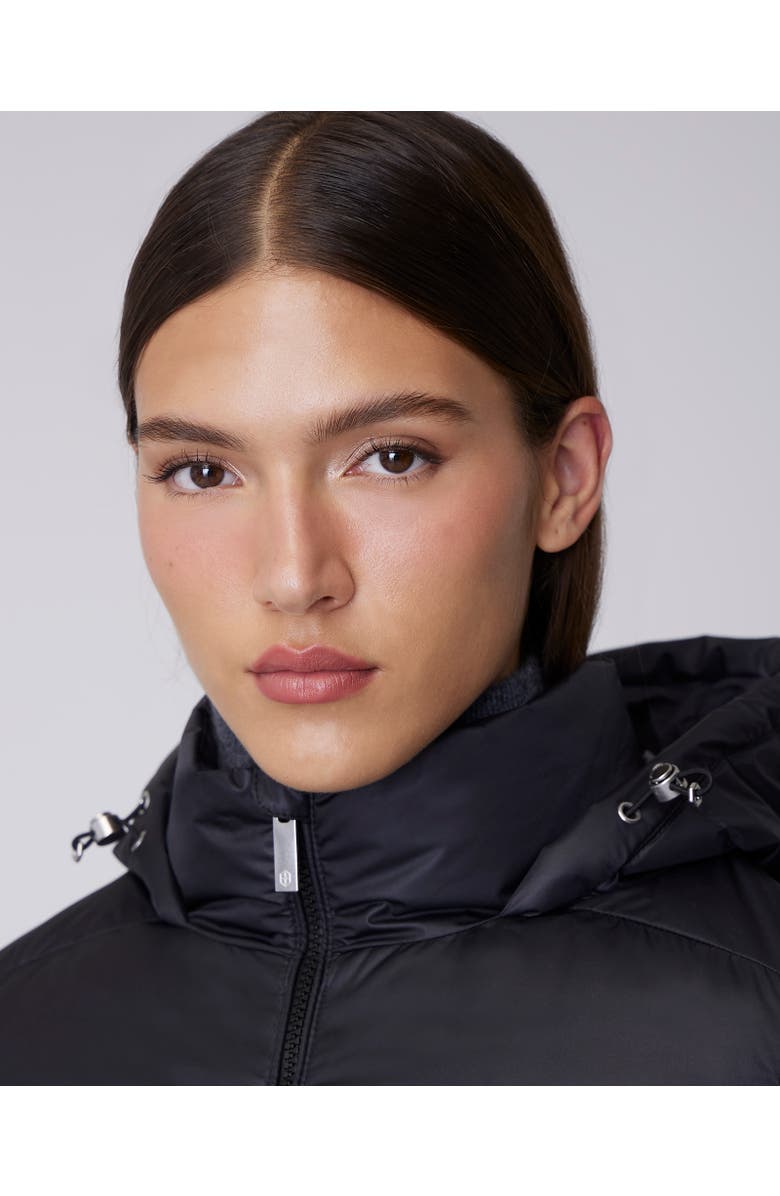 Quartz Co. ISABELA | Lightweight Hooded Waisted Down Jacket, Alternate, color, 