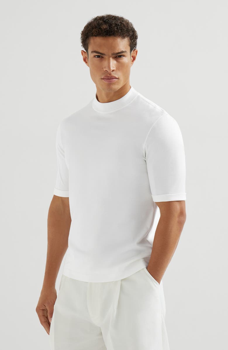 Brunello Cucinelli Jersey T-shirt, Alternate, color, Off-White