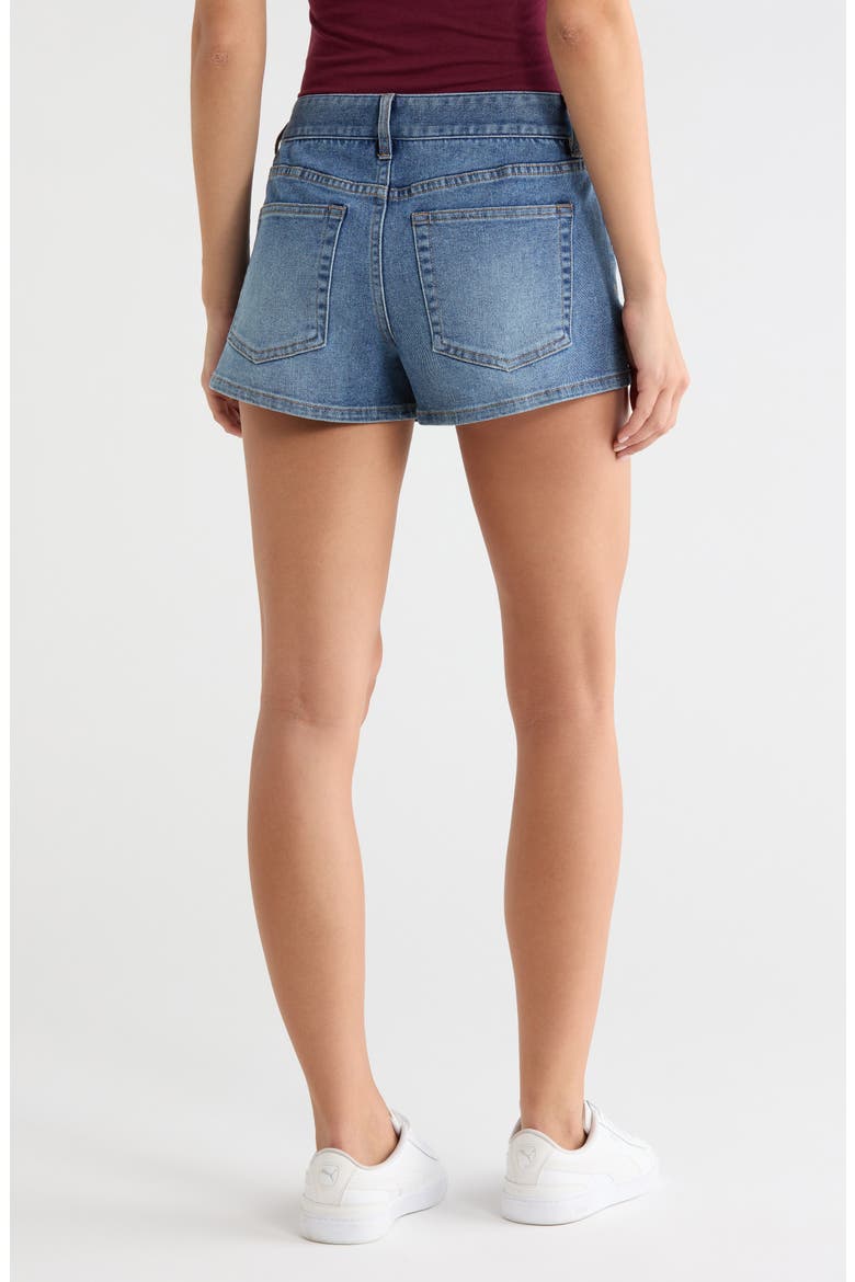 Retro Mini Shorts, Alternate, color, MED DENIM