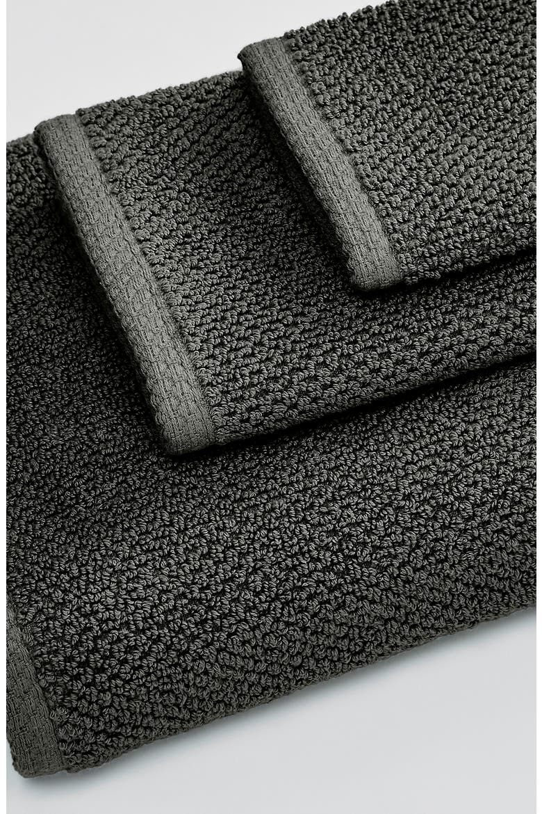 Cotton 6-Piece Textured Towel Set, Alternate, color, MIDNIGHT