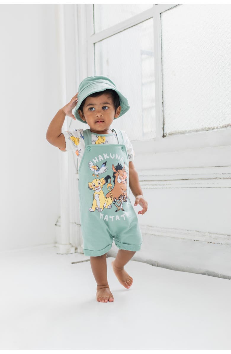 Disney Shortall T-Shirt & Hat Set, Alternate, color, Lion King Multicolor