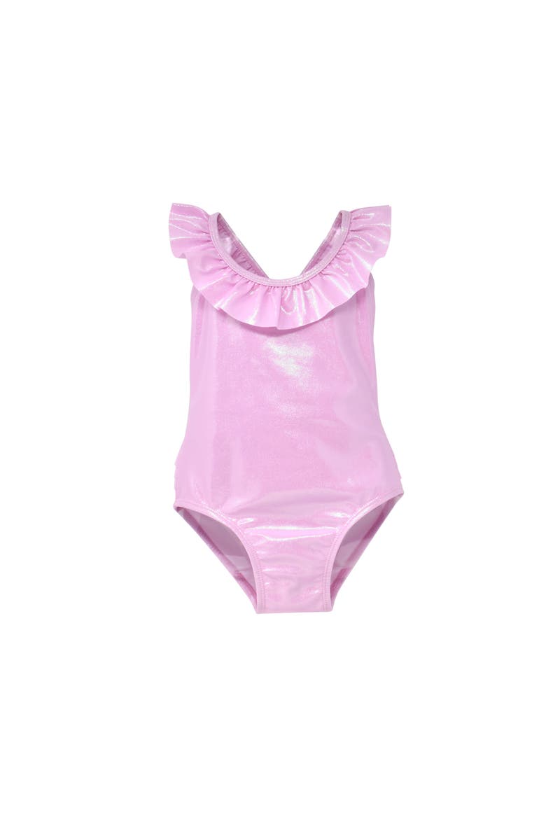 UPF 50+ Mindy Crossback swimsuit for Girls, Main, color, Bubble  Gum Sparkle