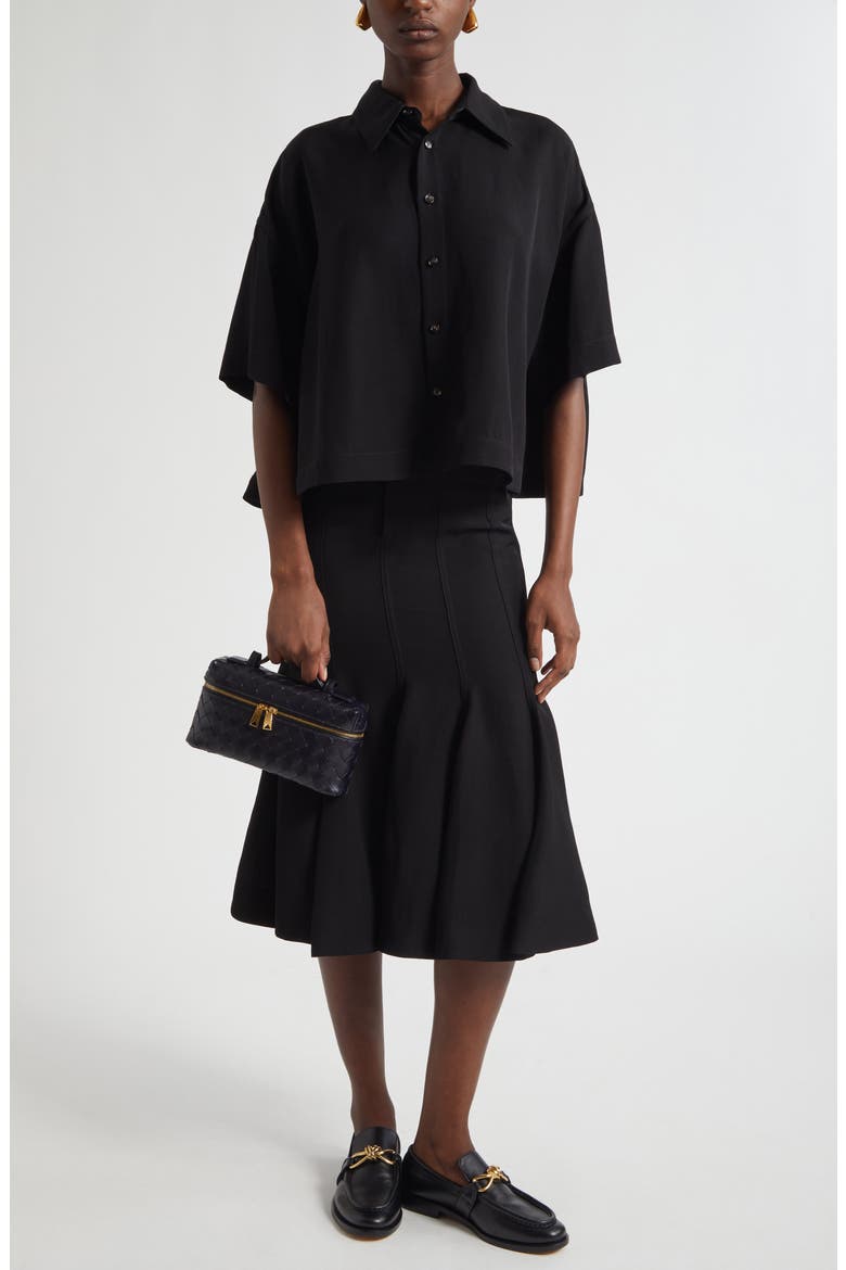 Fit & Flare Skirt, Alternate, color, 1000 BLACK