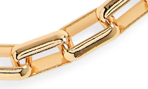 Kenneth Jay Lane Rectangle Link Chain Necklace In Gold