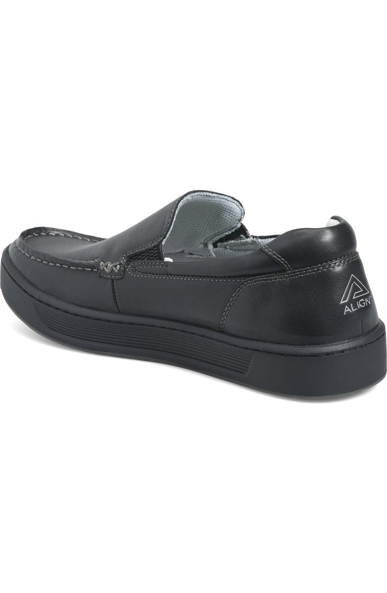Align Trayton Leather Loafer Sneaker - Wide Width Available, Alternate, color, Black