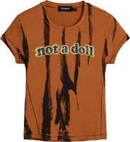 Desigual Not a Doll Cotton Graphic T-Shirt