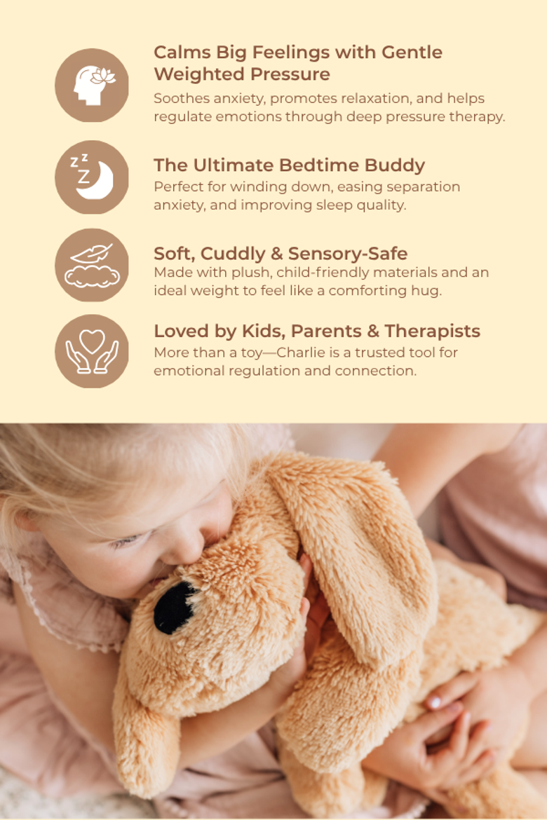 Microwavable and Weighted Plush Buddies, Alternate, color, Charlie the Puppy Dog