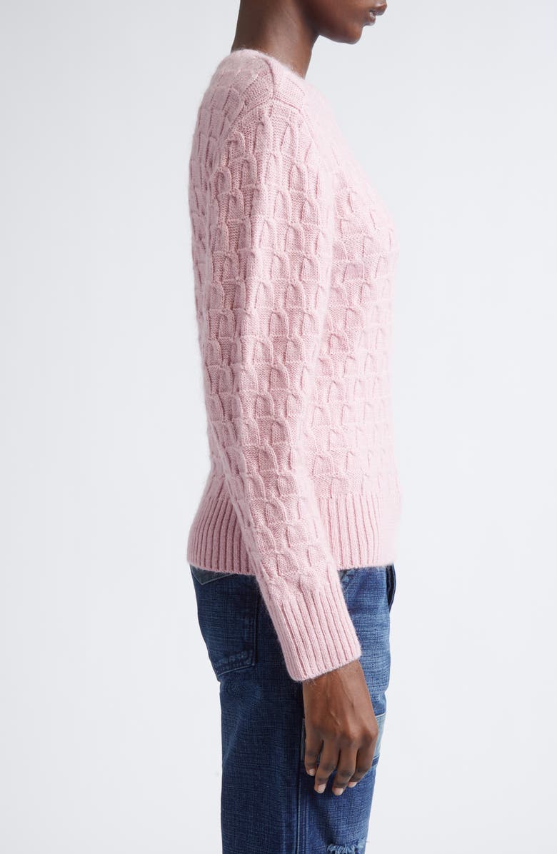 Wales Bonner The Chord Mohair & Wool Sweater, Alternate, color, Pink