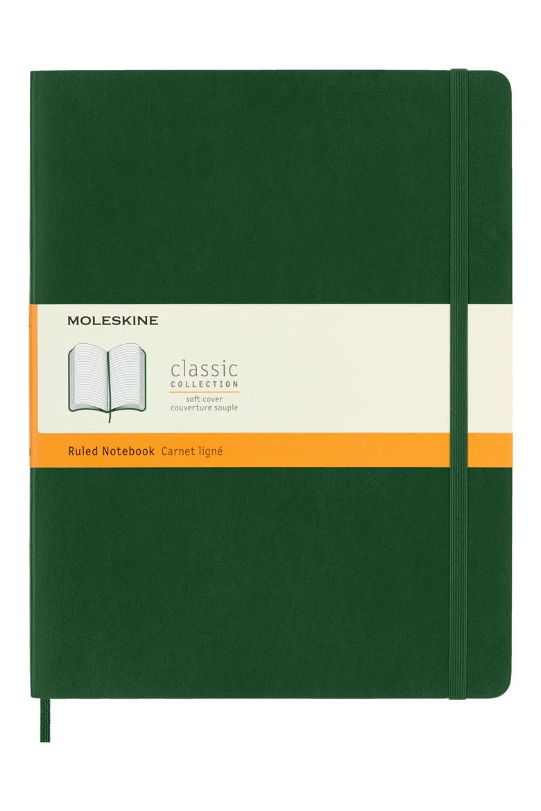 Extra Large Soft Cover Notebook, Main, color, MYRTLE GREEN