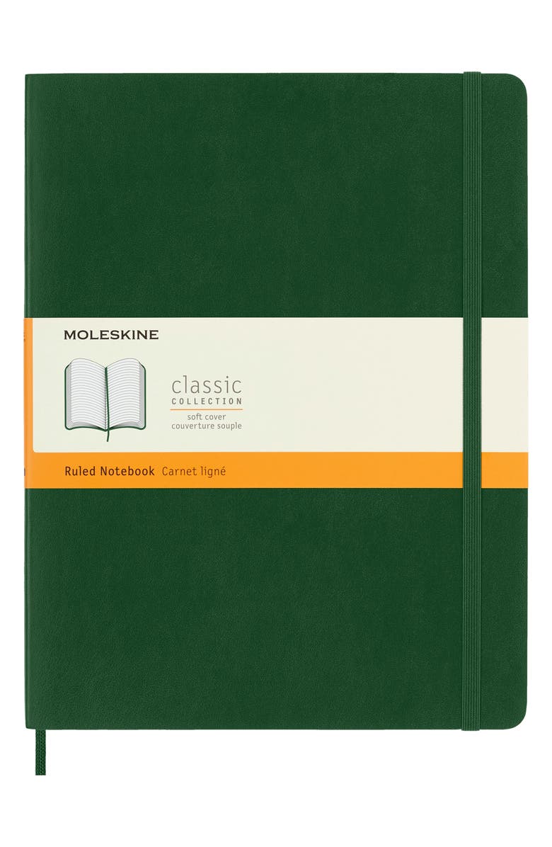 Moleskine Extra Large Soft Cover Notebook, Main, color, Myrtle Green