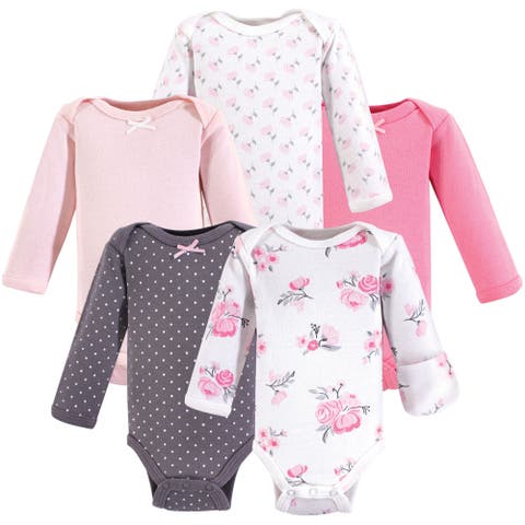 Everyday Long-Sleeve Cotton Bodysuits Bundle of 5 (Baby)