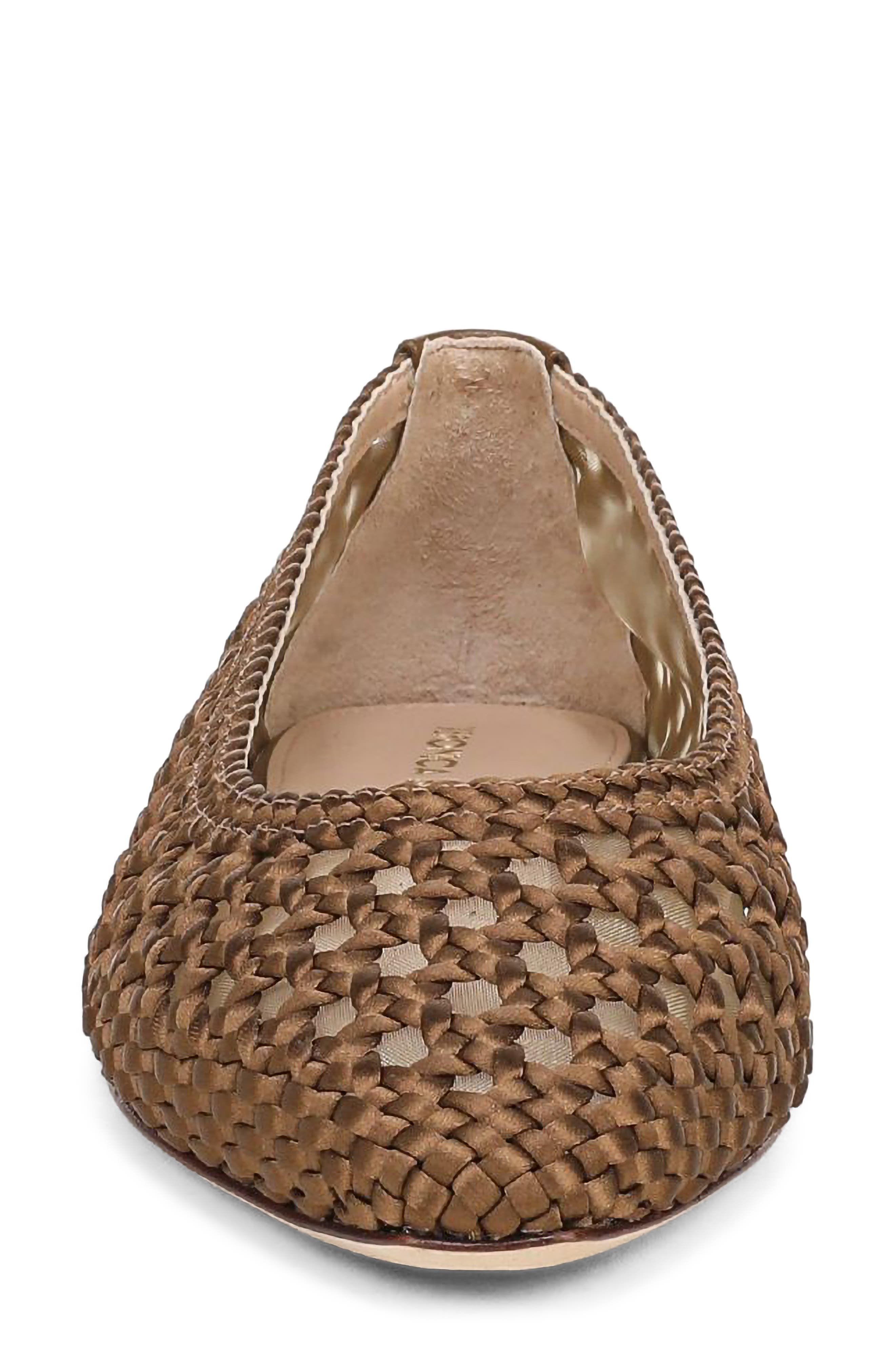 Cienna Skimmer Flat, Alternate, color, CHESTNUT SUEDE