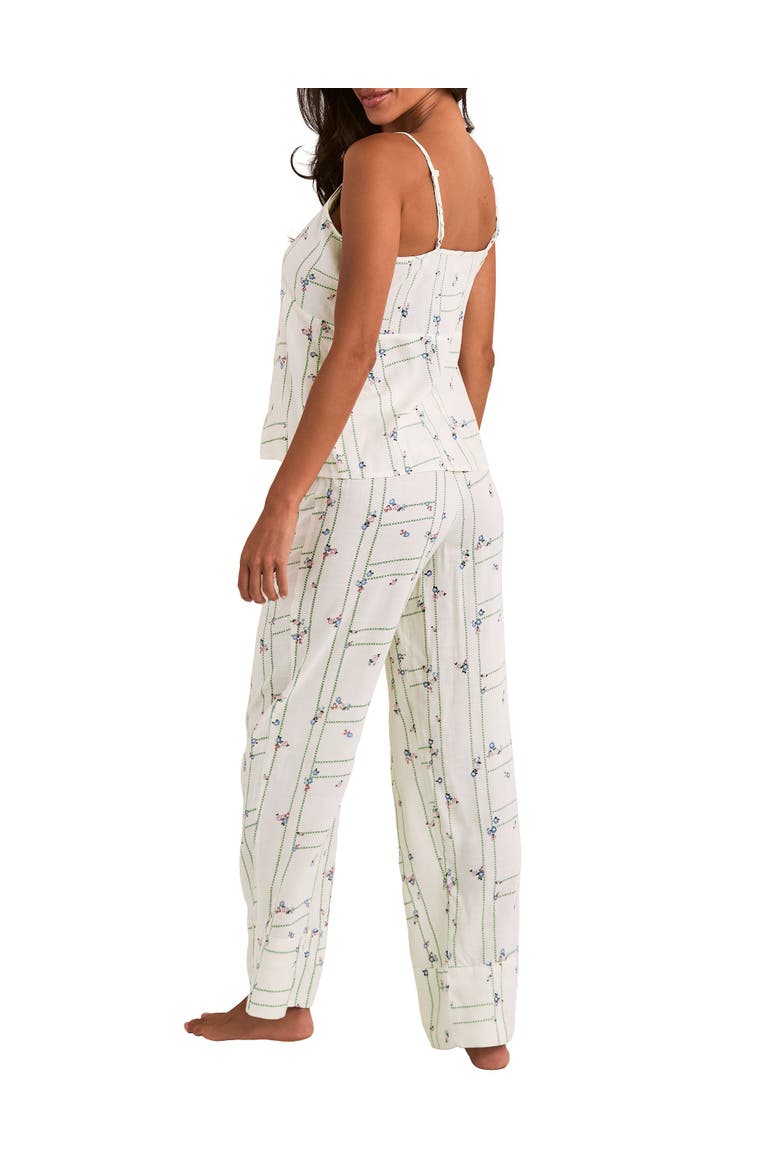 Nessa Pajama Cami & Pant Set, Alternate, color, Floral beige
