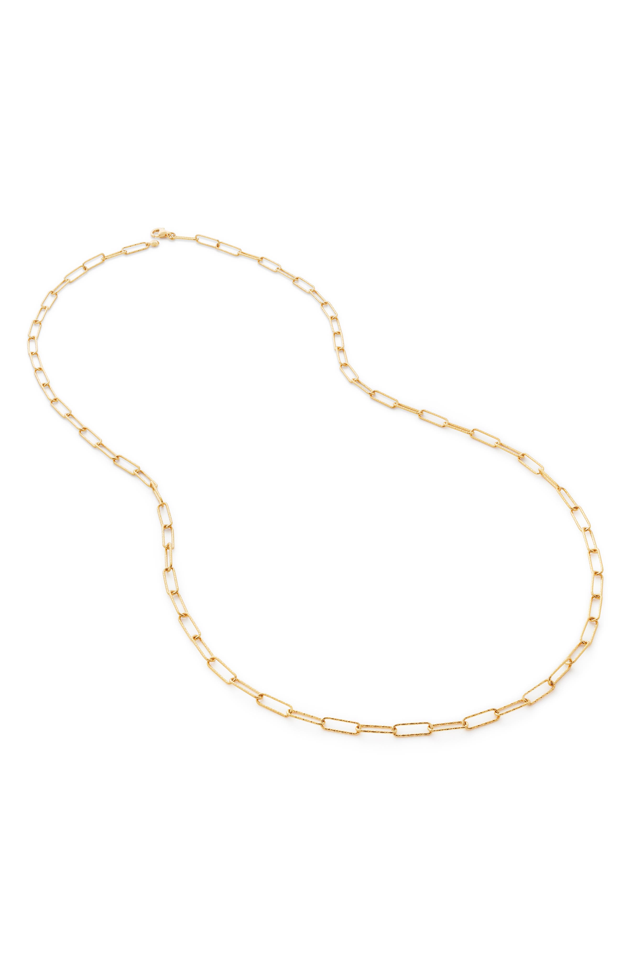 Monica Vinader Alta Textured Chain Necklace