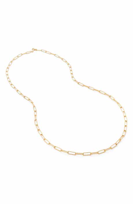 Monica Vinader Alta Textured Chain Necklace
