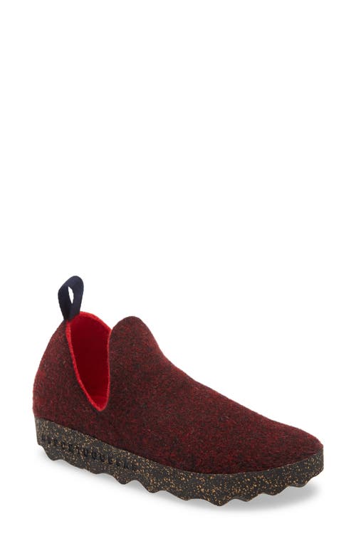 Asportuguesas by Fly London City Sneaker in Merlot Fabric  product