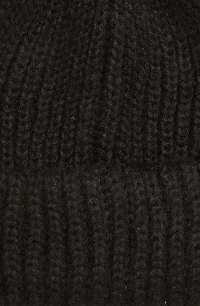Topshop Faux Fur Pompom Beanie, Alternate, color, 