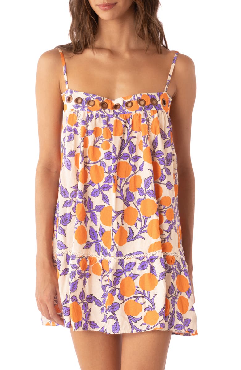 Maaji Guilia Cover-Up Dress, Alternate, color, Open White