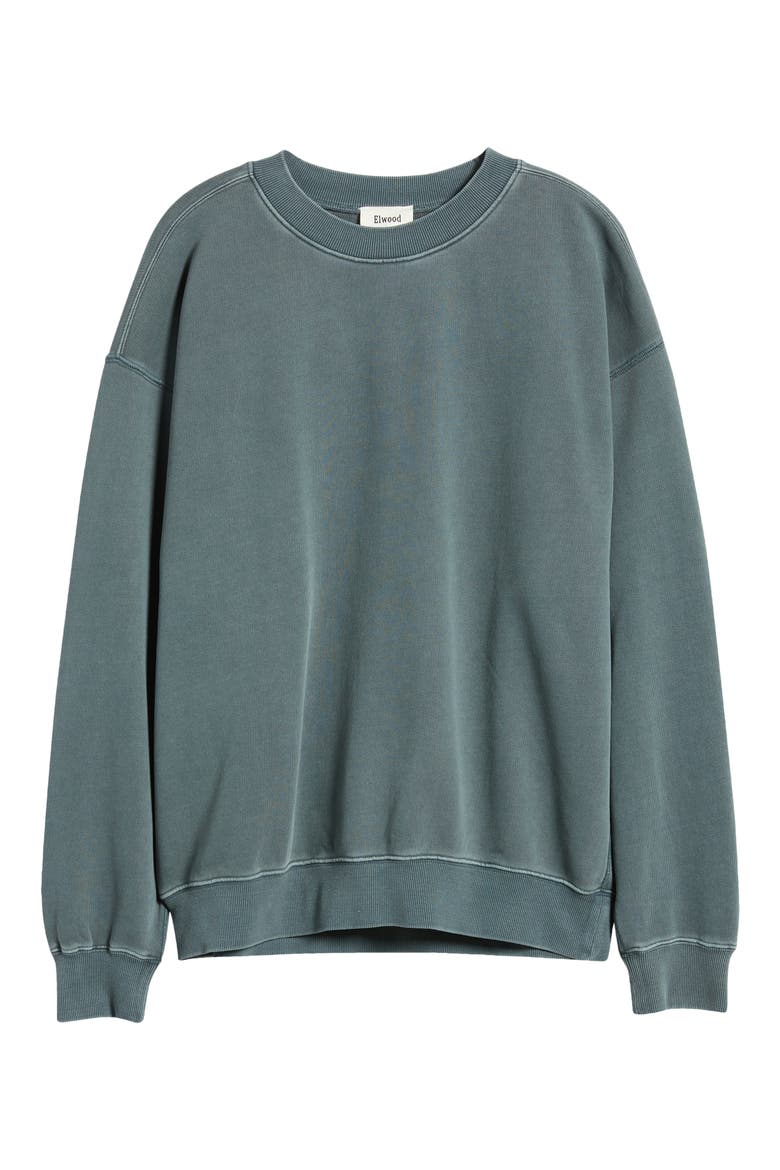 Core Oversize Crewneck Sweatshirt, Alternate, color, VINTAGE SLATE