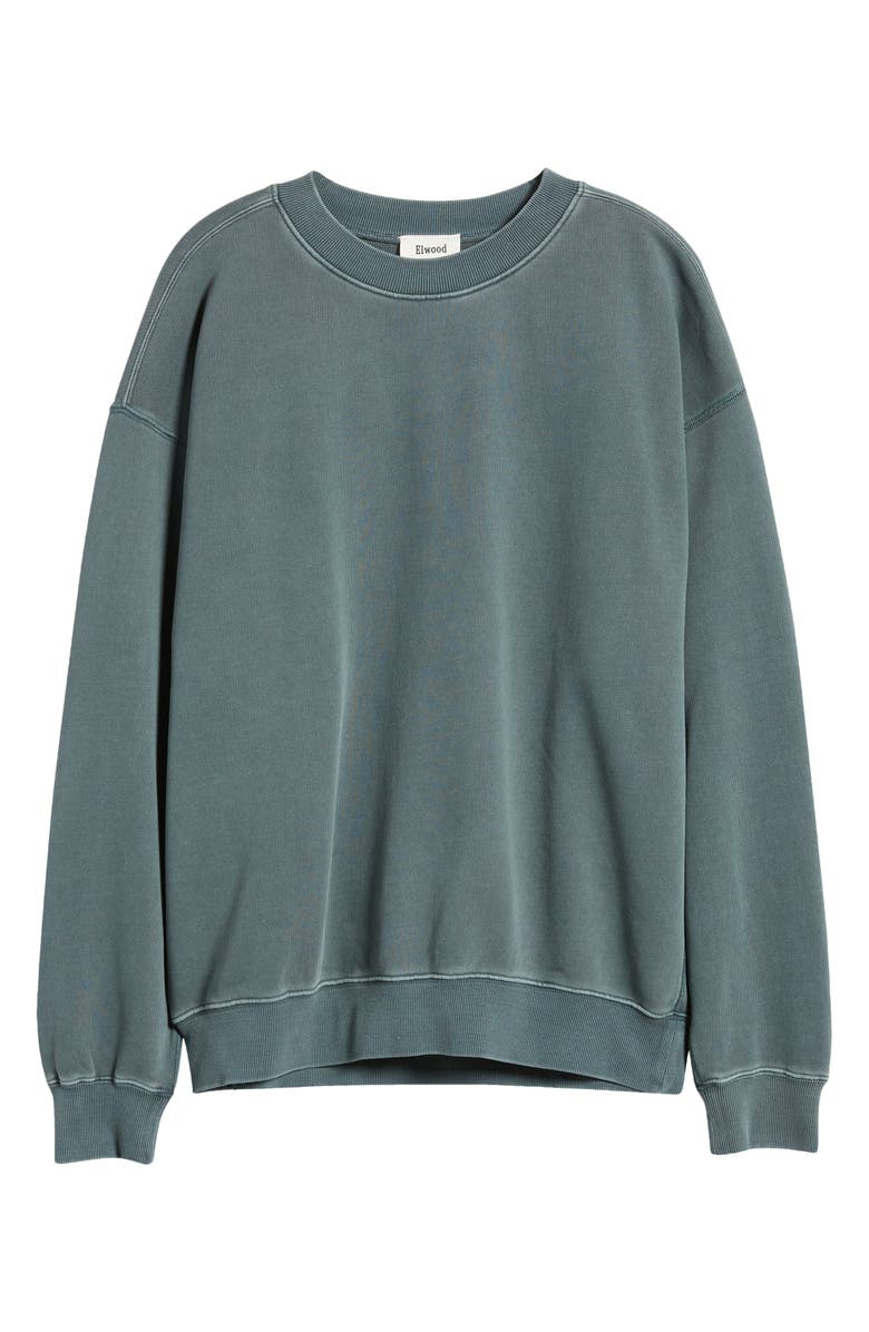 Elwood Core Oversize Crewneck Sweatshirt, Alternate, color, Vintage Slate