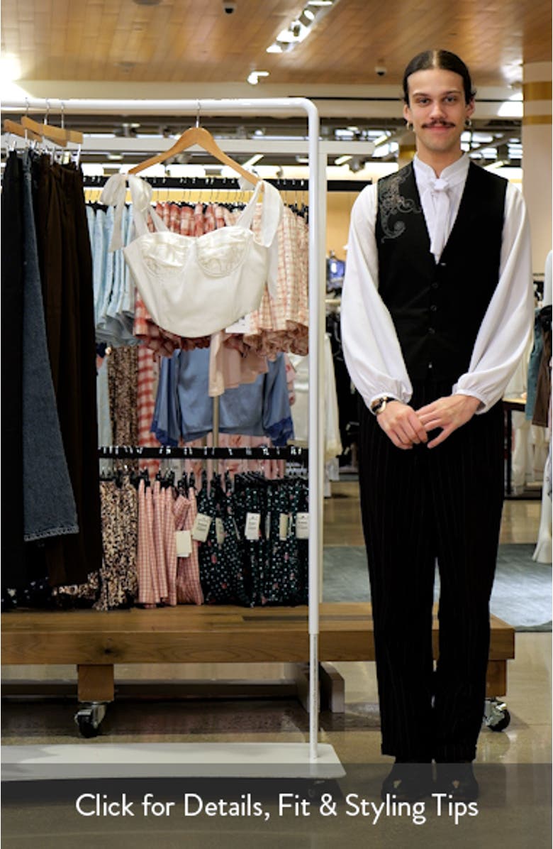 Satin Bustier Crop Top, sales video thumbnail