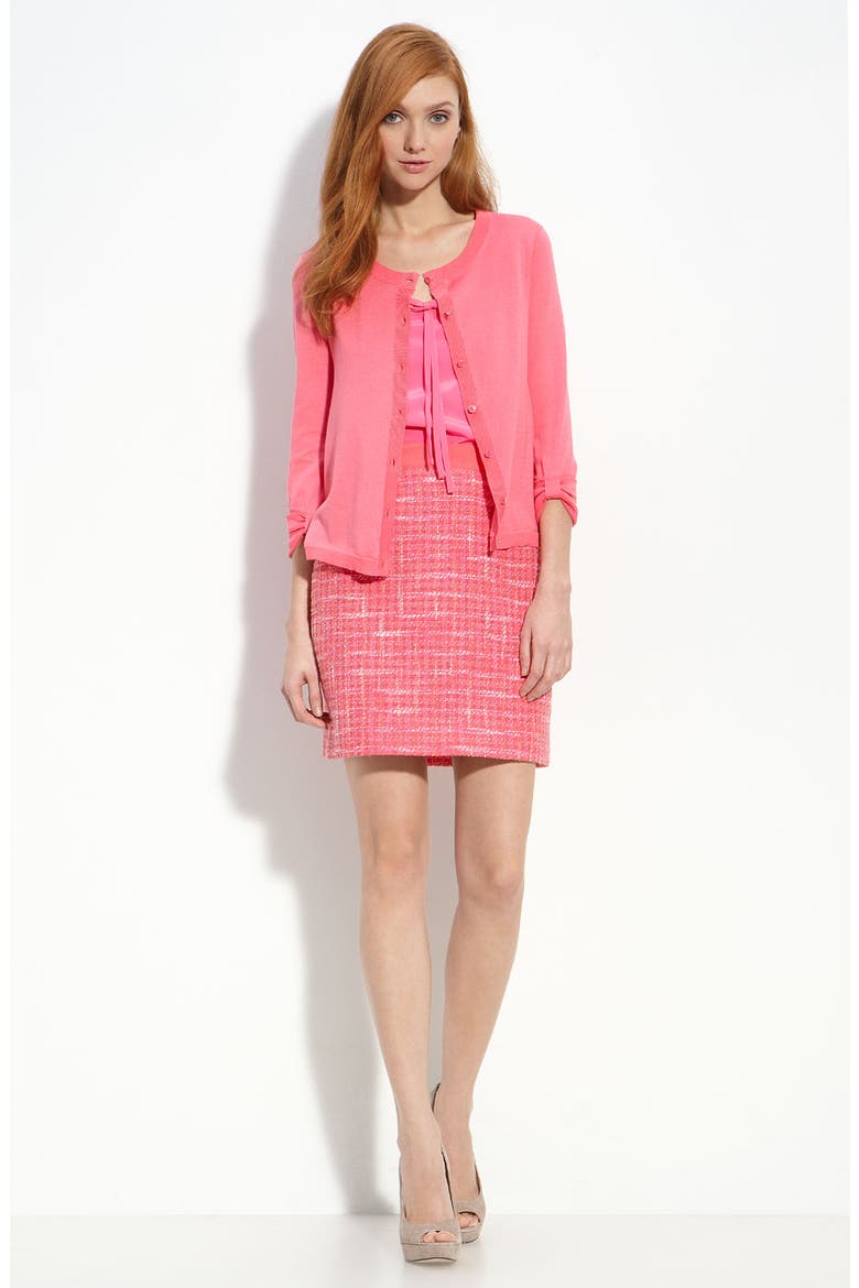 'kylie' tweed skirt, Alternate, color, PINK MULTI TWEE