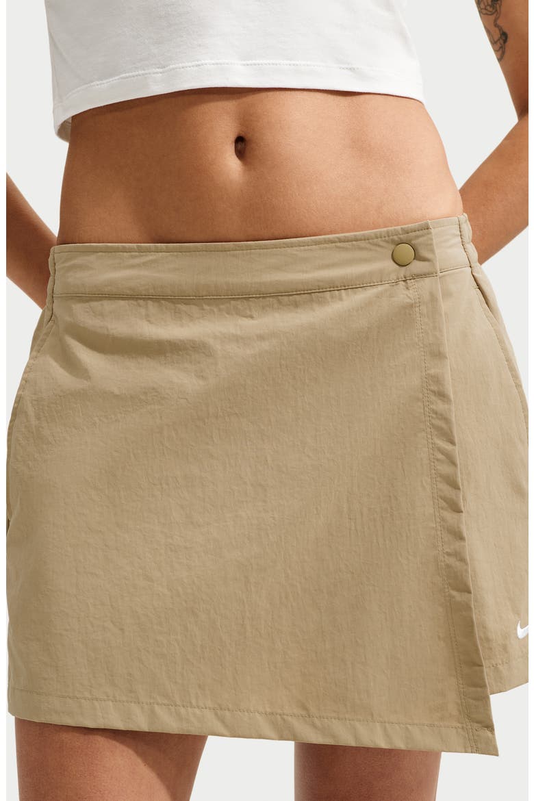 Sportswear Mid Rise Skort, Alternate, color, PARACHUTE BEIGE/ SAIL
