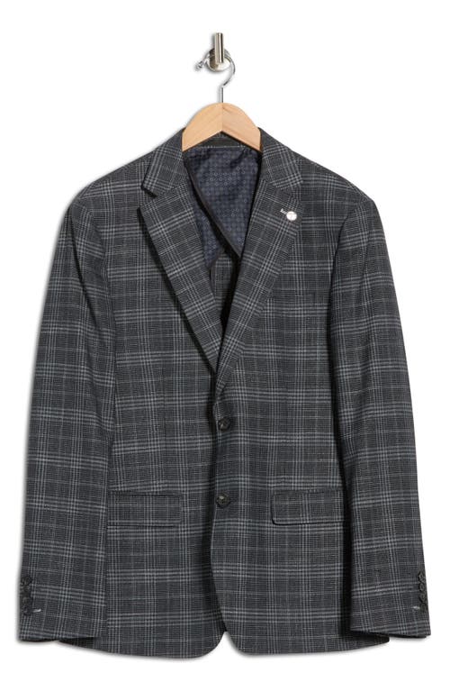 Tom Baine Plaid Two-button Sport Coat In Gray