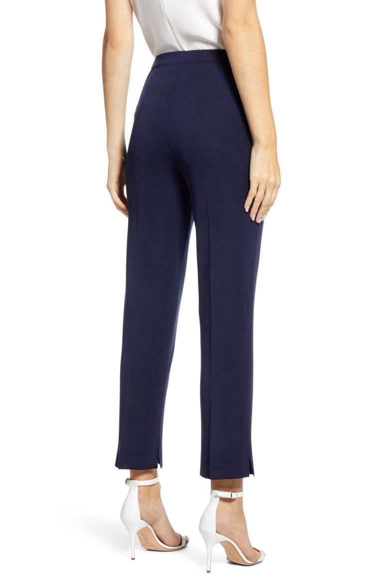 Knit Ankle Pants, Alternate, color, INDIGO