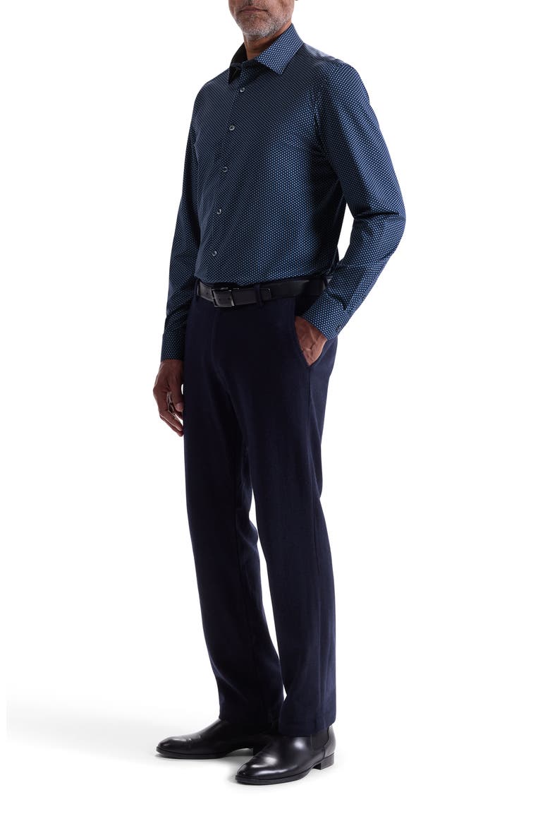 James OoohCotton® Floral Button-Up Shirt, Alternate, color, NIGHT BLUE