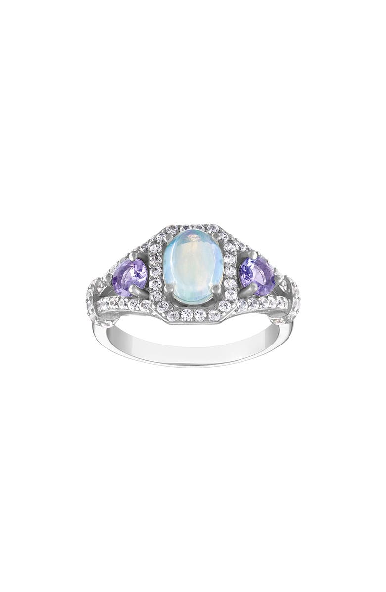 FZN Sterling Silver Opal & Tanzanite Ring, Main, color,