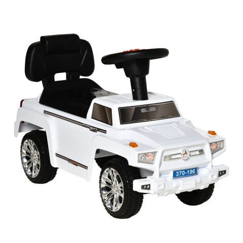 Kids SUV Push Car with Horn, Music, Lights, Storage​