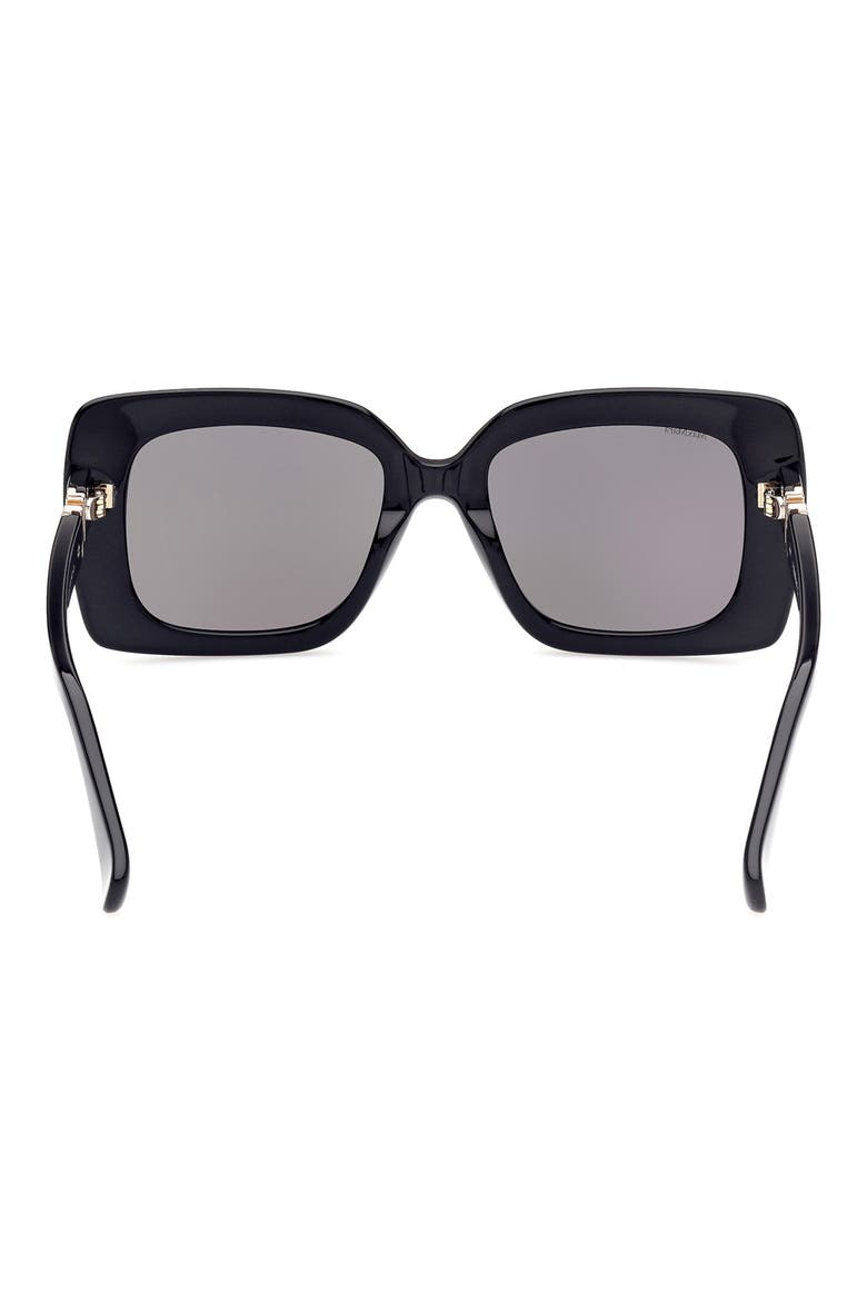 54mm Rectangular Sunglasses, Alternate, color, BLACK/ SMOKE