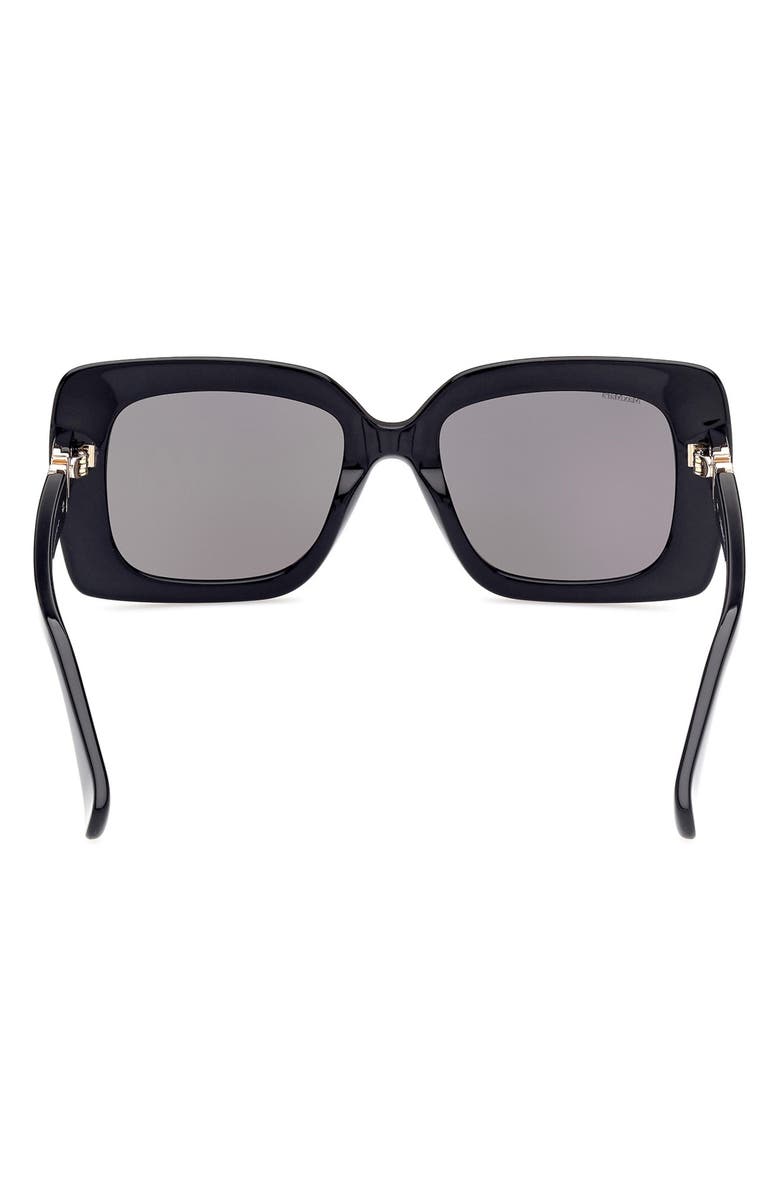Max Mara 54mm Rectangular Sunglasses, Alternate, color,