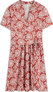 Boden Daisy Short Sleeve Cotton Blend Jersey Dress
